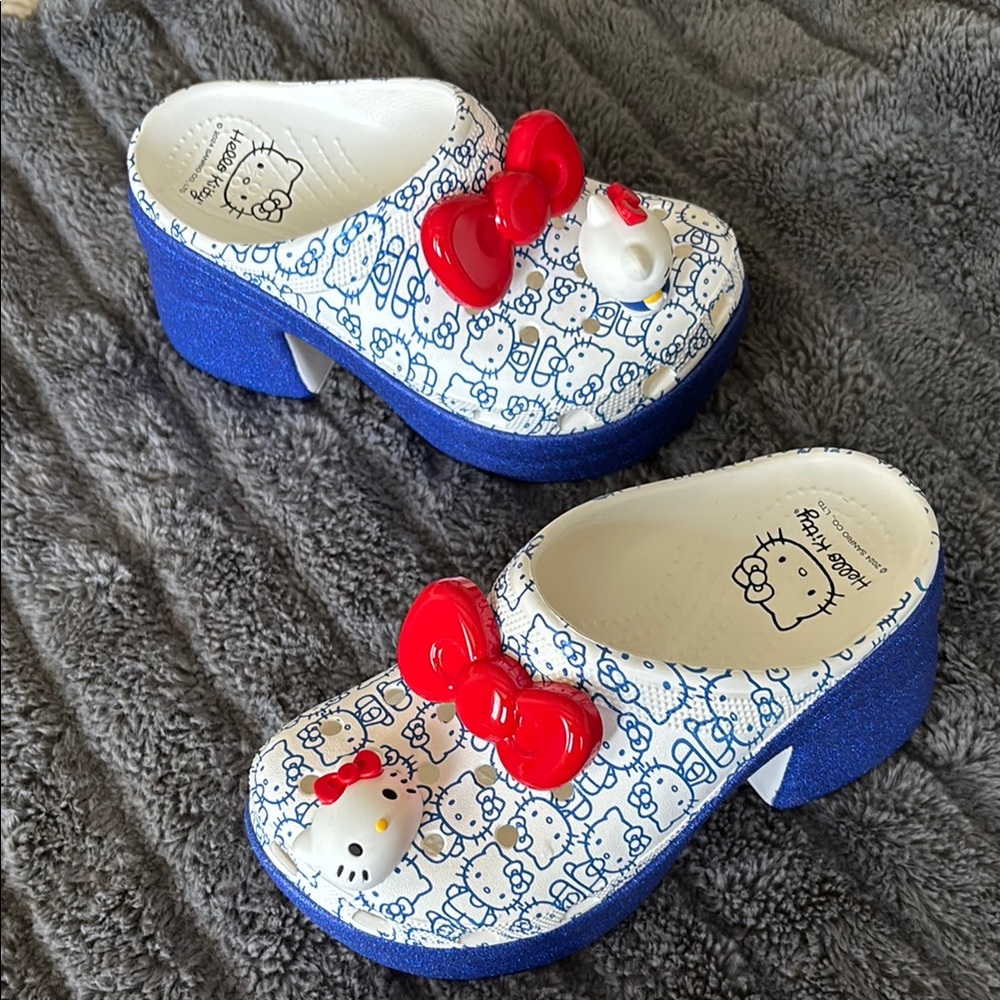 Crocs  Hello Kitty  Clogs - Blue and Red